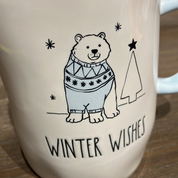 Rae Dunn WINTER WISHES Coffee Mug 18 Oz Christmas Edition NEW - Picture 2 of 4